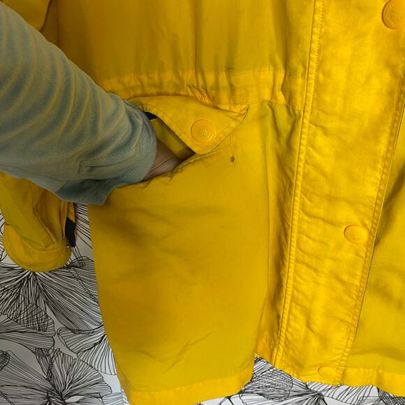 Tommy Hilfiger Snap Button Front Jacket Yellow Men's Size Medium - Picture 5 of 12